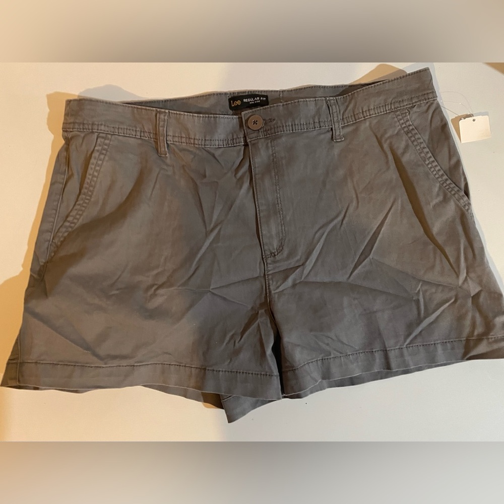 Lee Gray Cargo Shorts Casual Style
